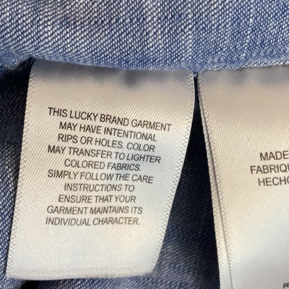 LUCKY BRAND Denim Blue Shirt - Picture 5 of 7